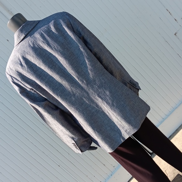 LANE BRYANT LADIES LINEN BLEND LUX BLAZER - Picture 8 of 16